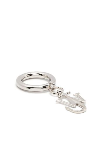 JW Anderson Anello con ciondolo JW Anchor - Argento