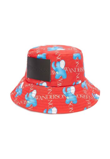 JW Anderson Cappello bucket asimmetrico - Rosso