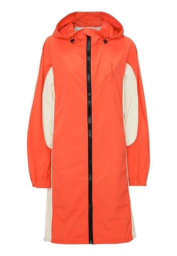 JW Anderson logo-embroidered colour-block parka - Rosso