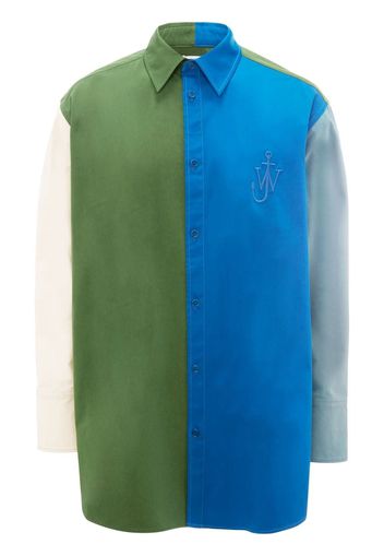 JW Anderson Camicia con inserti - Verde