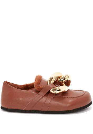 JW Anderson Mocassini con catena chunky - Marrone