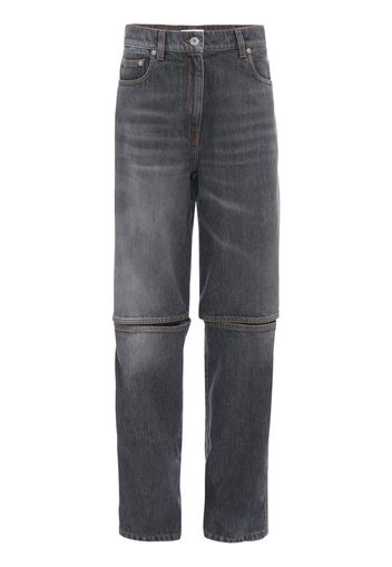 JW Anderson Jeans dritti con cut-out - Grigio