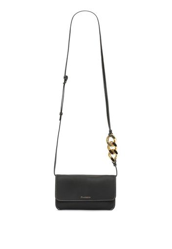 JW Anderson leather phone chain pouch - Nero