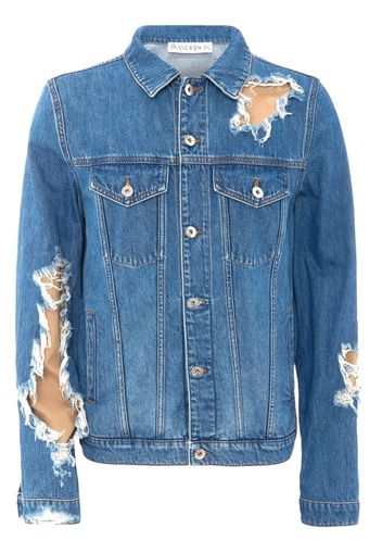 JW Anderson Giacca denim con effetto vissuto - Blu