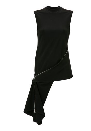 JW Anderson zip-detail sleeveless top - Nero