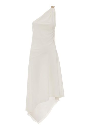 JW Anderson one-shoulder asymmetric midi dress - Bianco