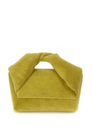 JW Anderson Borsa a spalla Twister Terry media - Verde