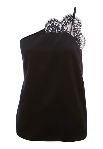 JW Anderson Blusa monospalla con pizzo - Nero