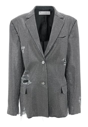 JW Anderson Blazer con effetto vissuto - Blu