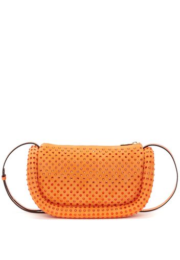 JW Anderson crystal-embellished Bumper-12 crossbody bag - Arancione