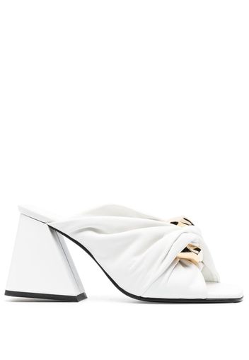 JW Anderson Chain Twist leather mules - Bianco