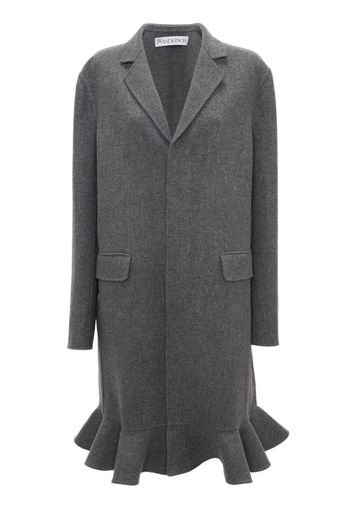 JW Anderson Cappotto monopetto con revers a lancia - Grigio