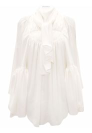 JW Anderson GATHERED COWL NECK BLOUSE - Bianco