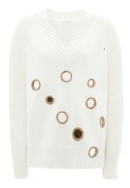 JW Anderson Maglione con dettaglio a specchio - Bianco