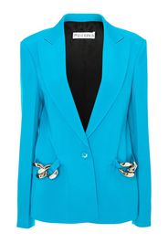 JW Anderson chain-detail single-breasted blazer - AQUA