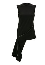 JW Anderson zip-detail sleeveless top - Nero