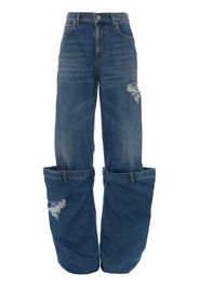 JW Anderson straight-leg Bucket jeans - Blu