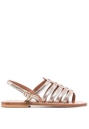 K. Jacques open-toe leather sandals - Toni neutri