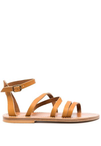 K. Jacques strappy flat leather sandals - Toni neutri