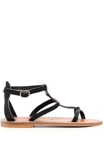 K. Jacques ankle-buckle flat sandals - Nero