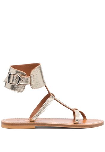 K. Jacques buckle-fastening leather sandals - Oro