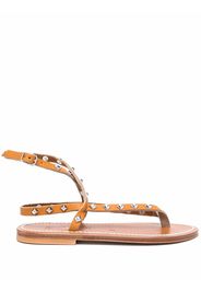 K. Jacques studded leather sandals - Toni neutri