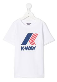 K Way Kids T-shirt con stampa - Bianco