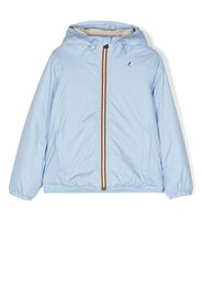 K Way Kids chest logo-print bomber jacket - Blu