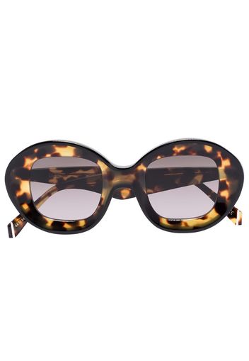 Arcos round-frame tortoiseshell sunglasses