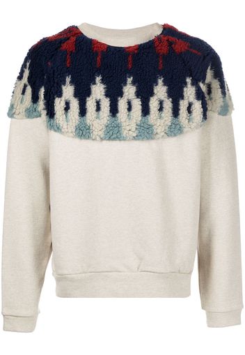 Kapital Nordic fleece sweatshirt - Grigio