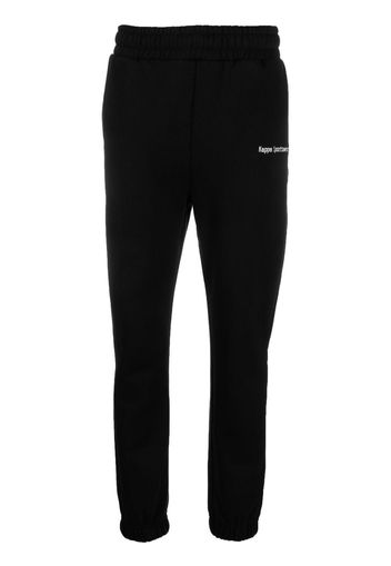 Kappa logo-print track pants - Nero