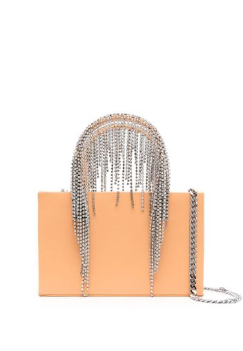 Kara Bean crystal-embellished fringe shoulder bag - Toni neutri