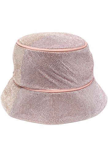 KARA crystal mesh bucket hat - Rosa