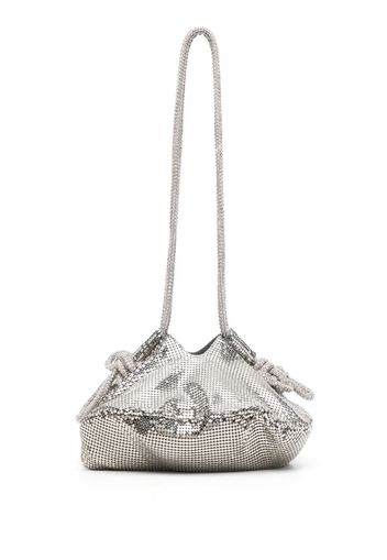 Kara Ufo chainmail shoulder bag - Argento