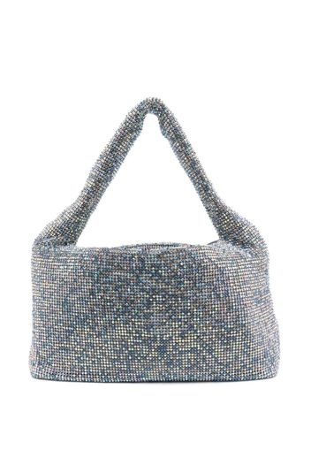 Kara Borsa a spalla Crystal Mesh Armpit - Blu