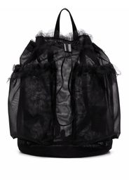 Kara tulle drawstring backpack - Nero