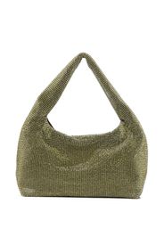 Kara crystal-embellished shoulder bag - Verde