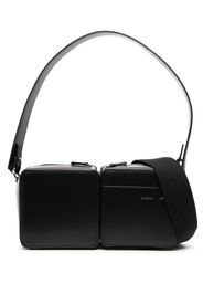 Kara leather shoulder bag - Nero