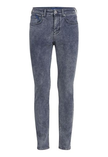 KARL LAGERFELD JEANS slim-cut logo-detail jeans - Grigio