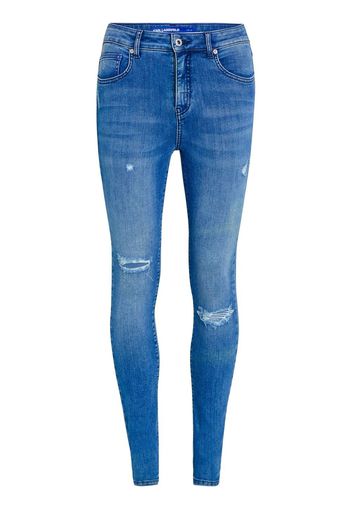 KARL LAGERFELD JEANS Jeans con effetto vissuto - Blu