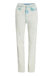 KARL LAGERFELD JEANS Jeans dritti con effetto schiarito - Blu