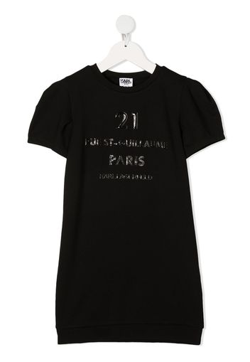 Karl Lagerfeld Kids Vestito modello T-shirt - Nero