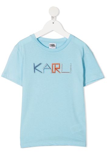 Karl Lagerfeld Kids T-shirt Digi-Karl - Blu