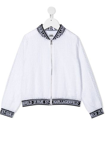 Karl Lagerfeld Kids Bomber Ceremony - Bianco