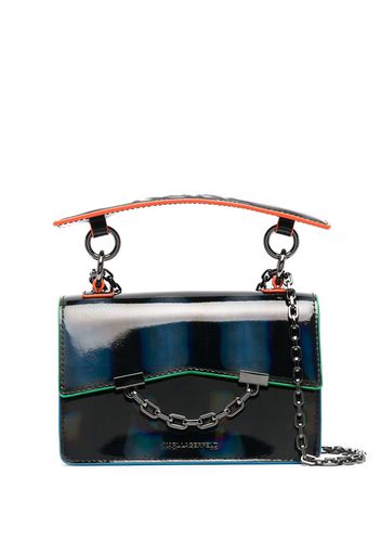 Karl Lagerfeld Borsa a spalla S K/Karl Seven Iridescent mini - Nero