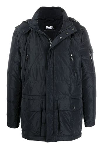 hooded padded coat