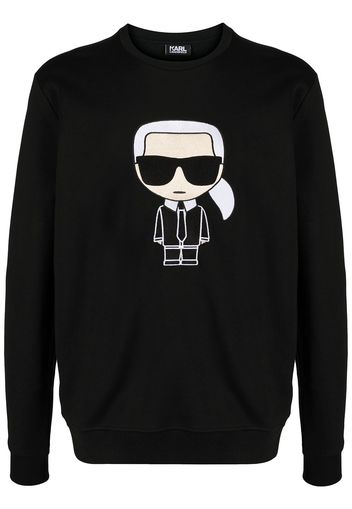 Karl Lagerfeld Ikonik Karl-motif cotton sweatshirt - Nero