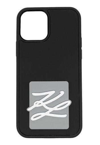 Karl Lagerfeld Karligraphy logo iPhone 12 case - Nero