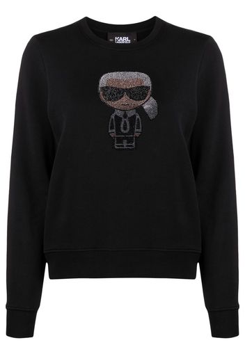 Karl Lagerfeld K/Ikonik sparkle sweatshirt - Nero