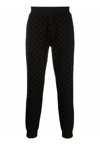 Karl Lagerfeld Pantaloni sportivi con monogramma - Nero